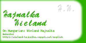 hajnalka wieland business card